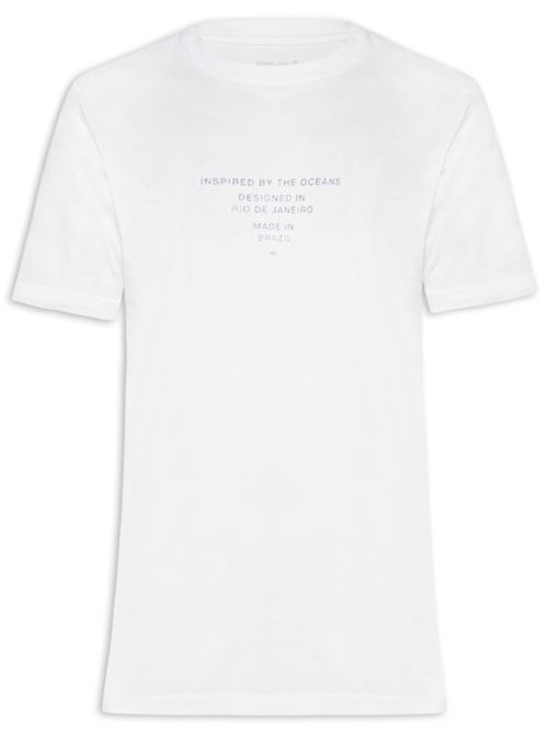 Camiseta Masculina Stone Imaginary Places – Branco