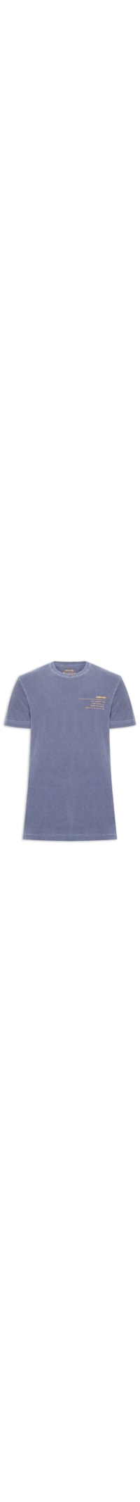 Camiseta Masculina Stone Info Label - Azul