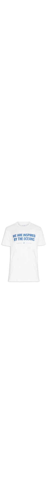 Camiseta Masculina Stone Inspired By The Ocean - Branco