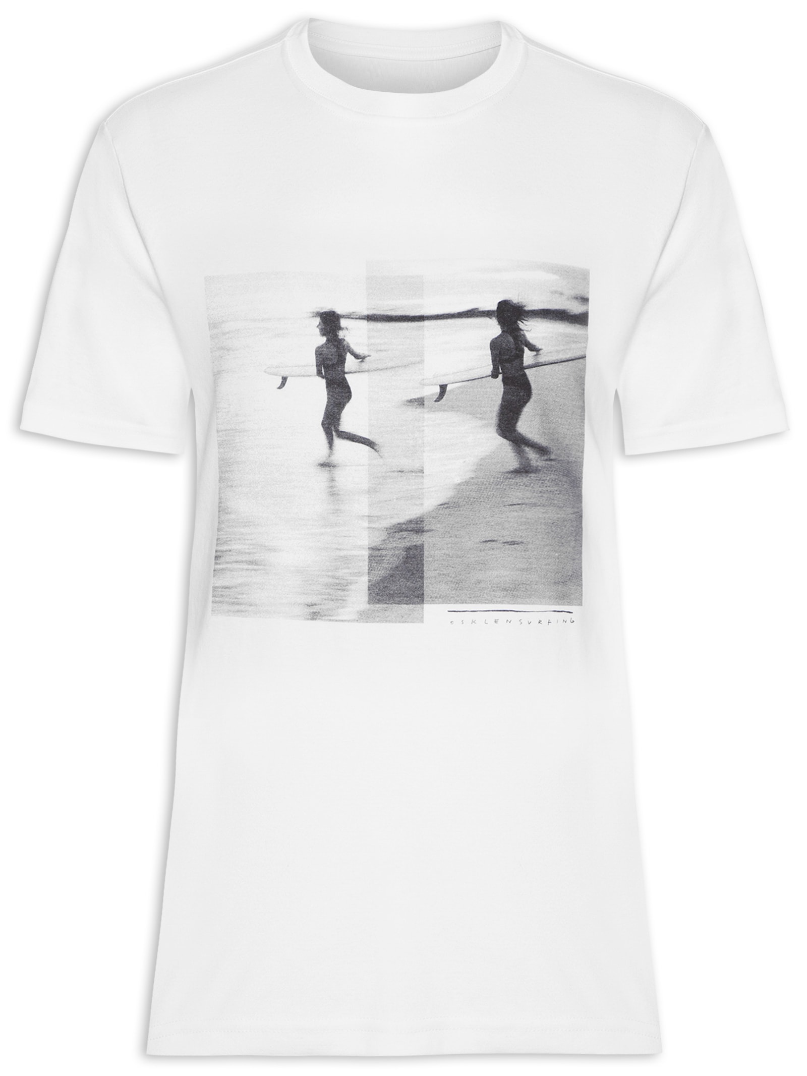 Camiseta Masculina Stone Longboard Branco Osklen