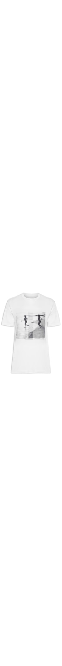Camiseta Masculina Stone Longboard - Branco