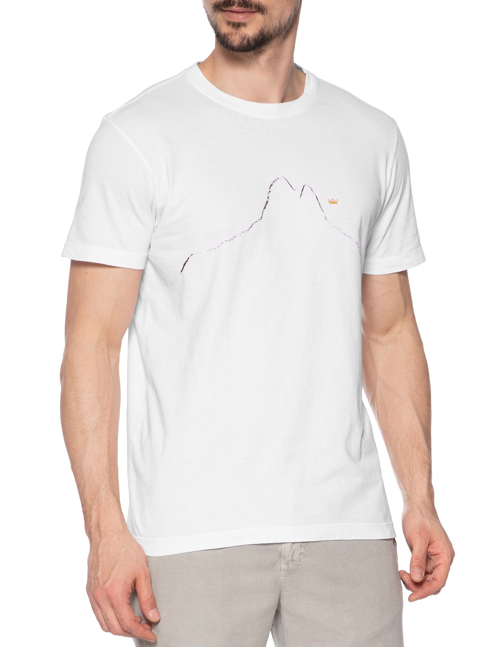 Camiseta Masculina Stone Min Branco Osklen