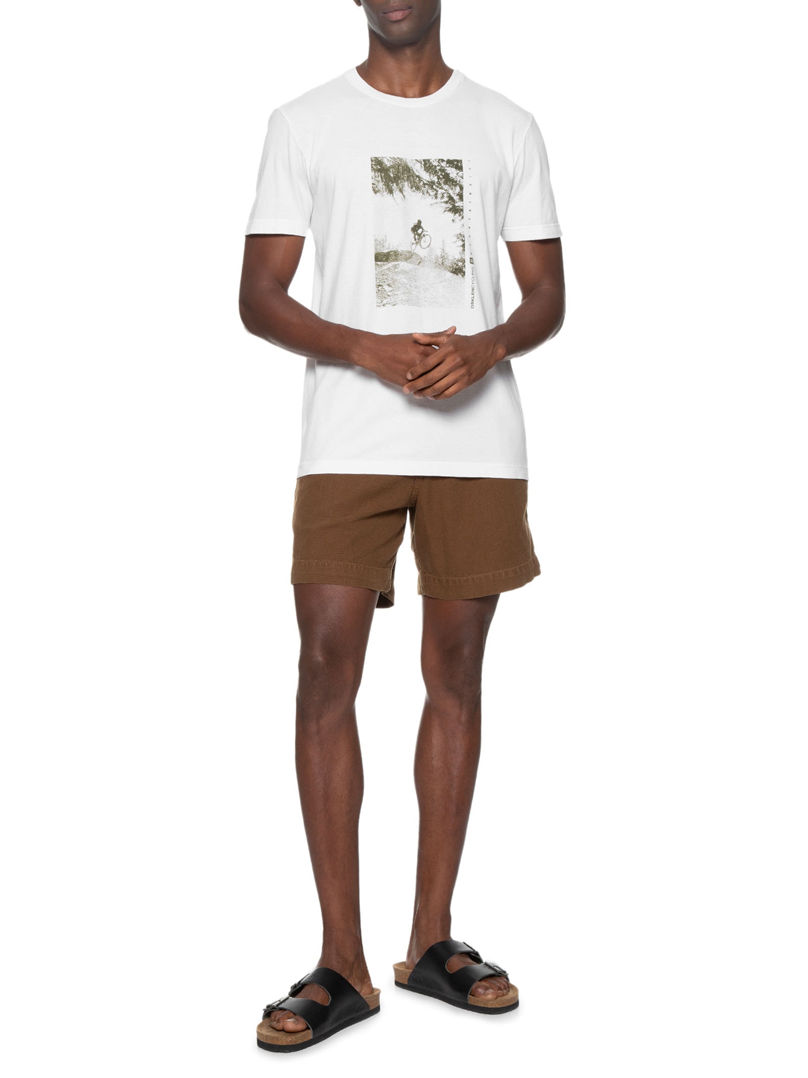 Camiseta Masculina Stone Mtb Branco Osklen