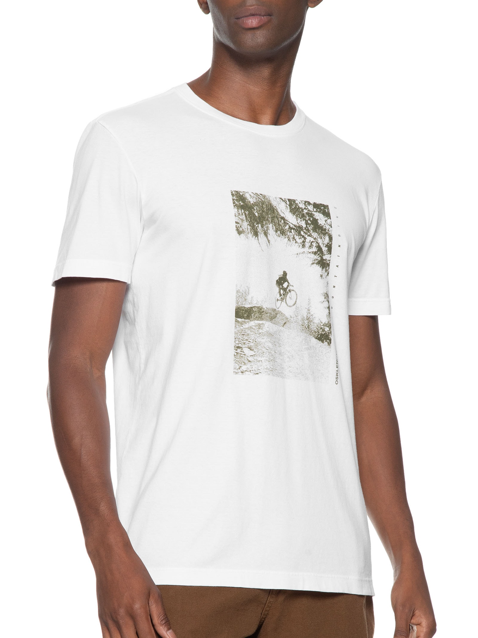 Camiseta Masculina Stone Mtb Branco Osklen