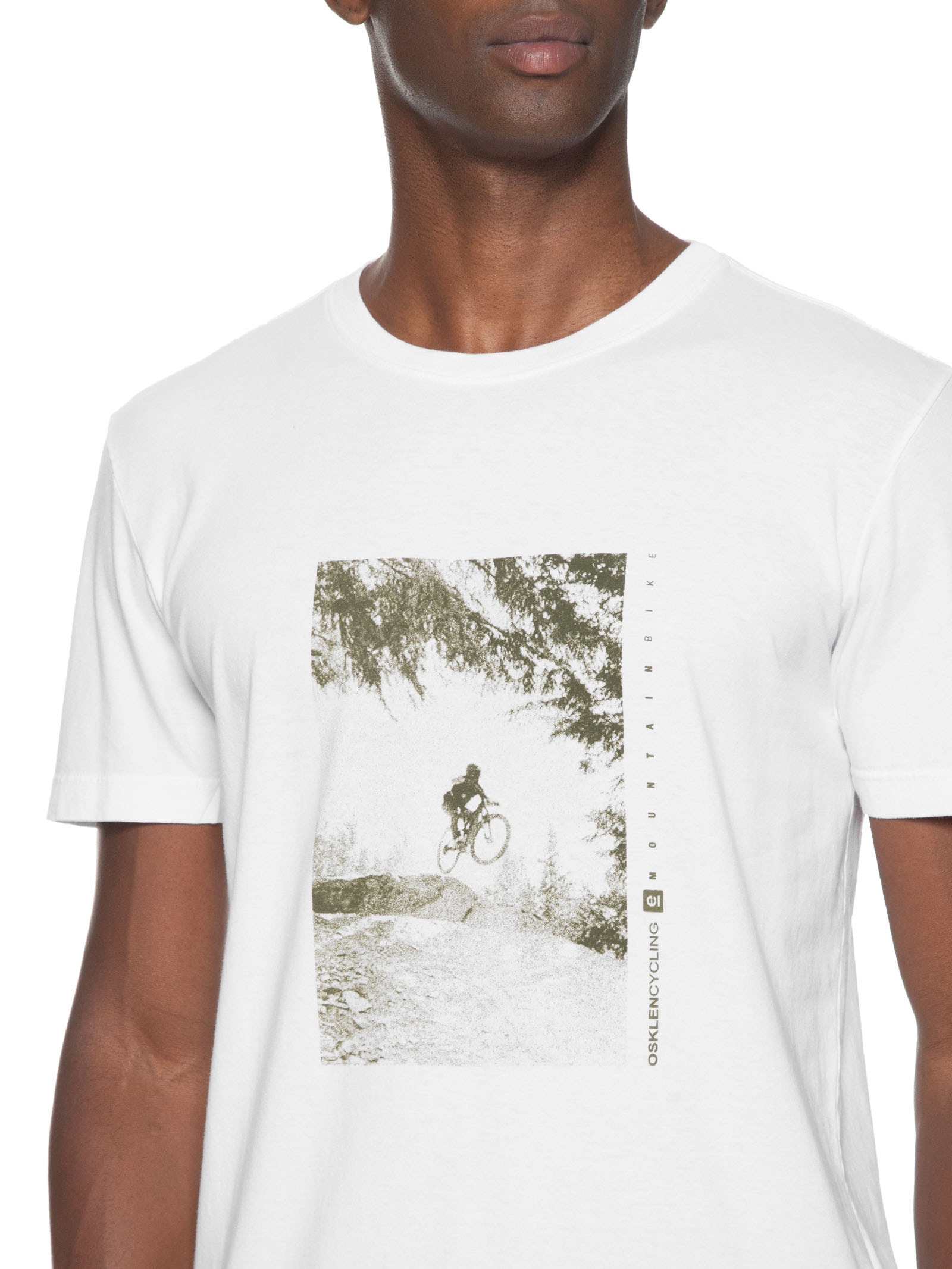 Camiseta Masculina Stone Mtb Branco Osklen