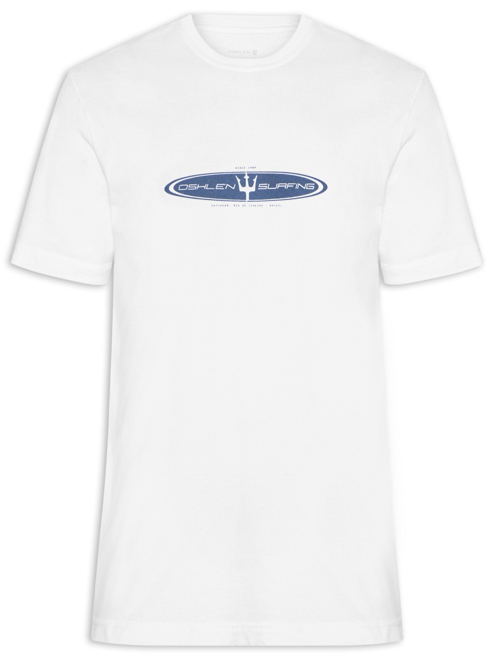 Camiseta Masculina Stone Realm Manga Curta Branco Osklen