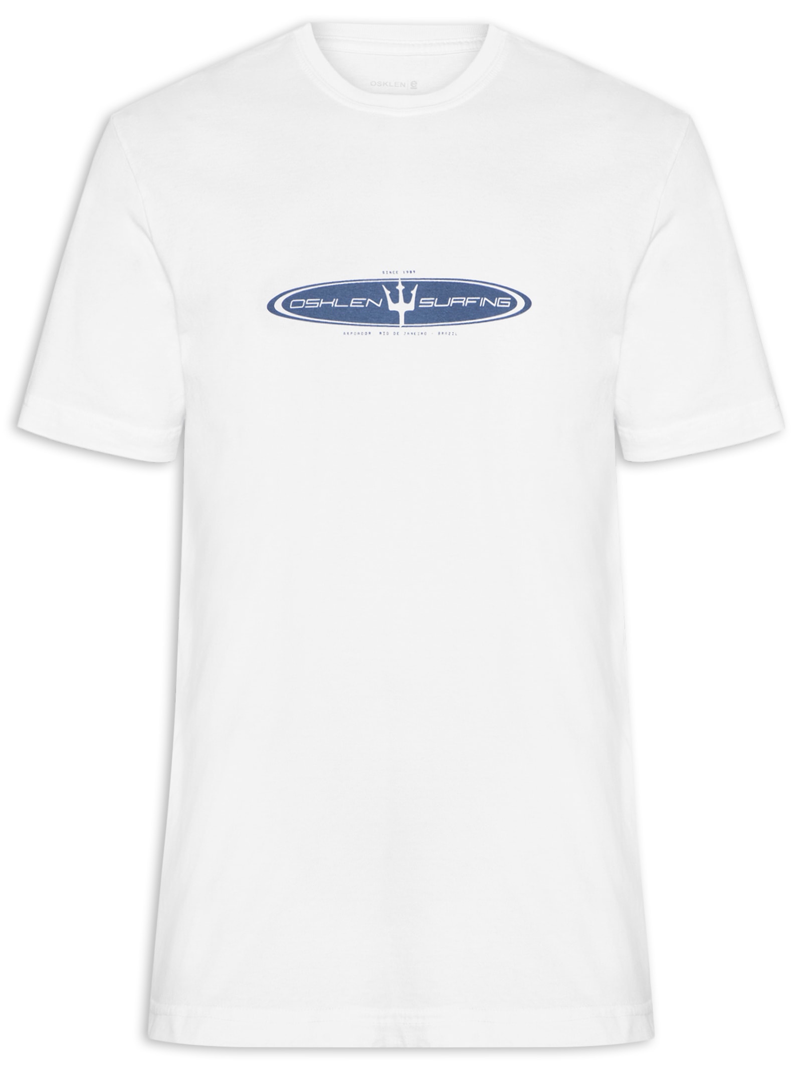 Camiseta Masculina Stone Realm Manga Curta Branco Osklen