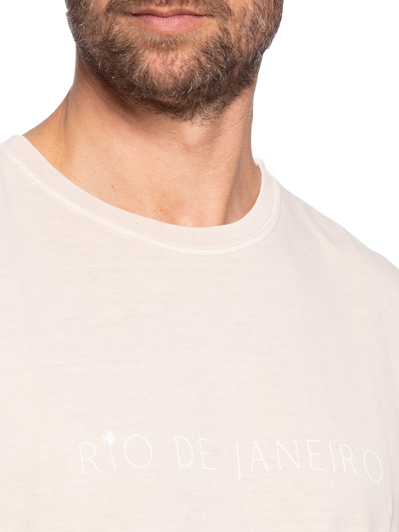 Camiseta Masculina Stone Rio Mc Rosa Osklen