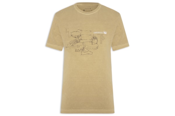 Camiseta Masculina Stone Samba Instruments - Bege