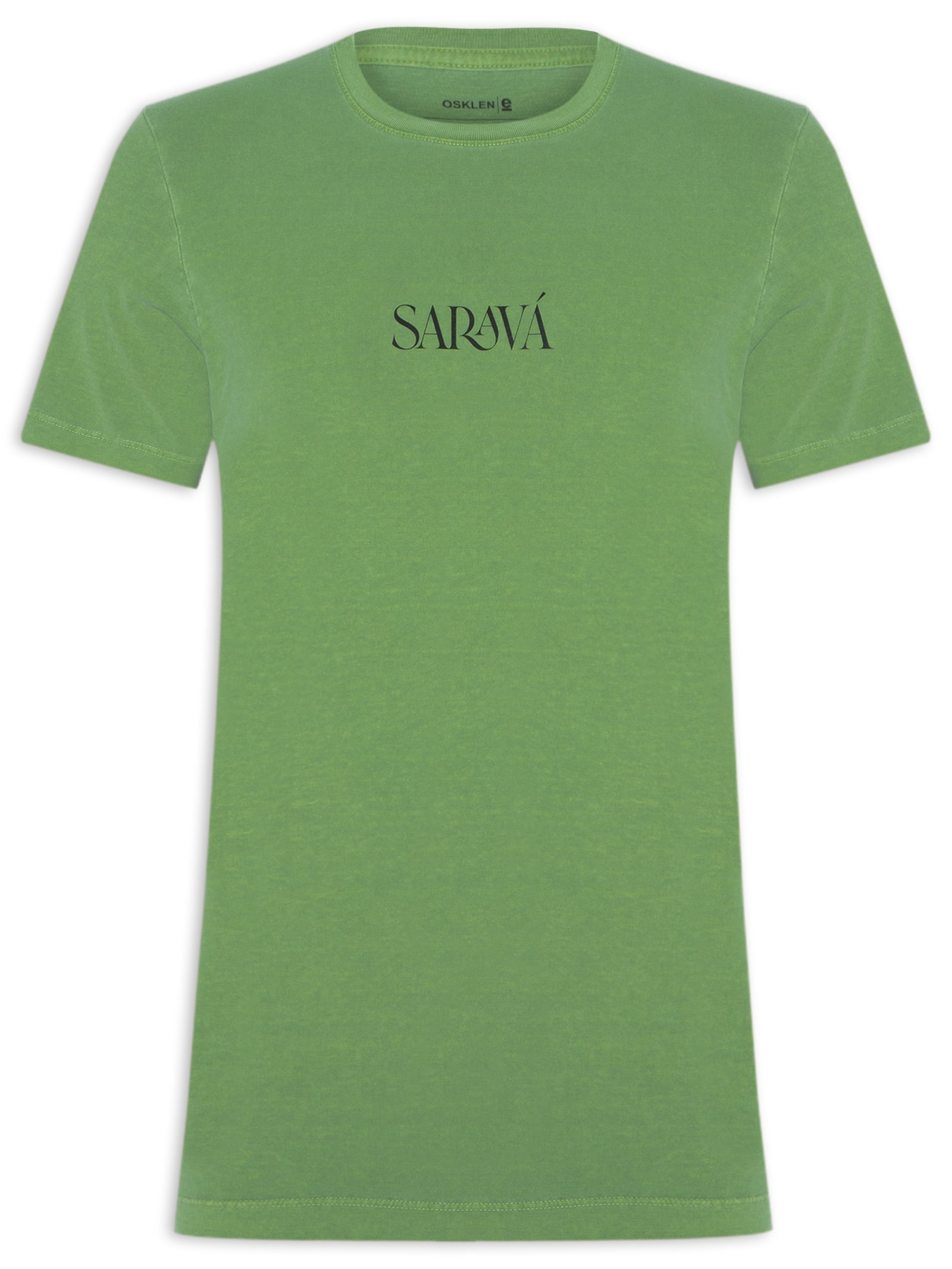 Camiseta Masculina Stone Sarava Manga Curta Verde Osklen