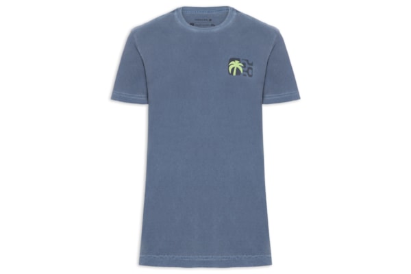 Camiseta Masculina Stone Seaside View - Azul