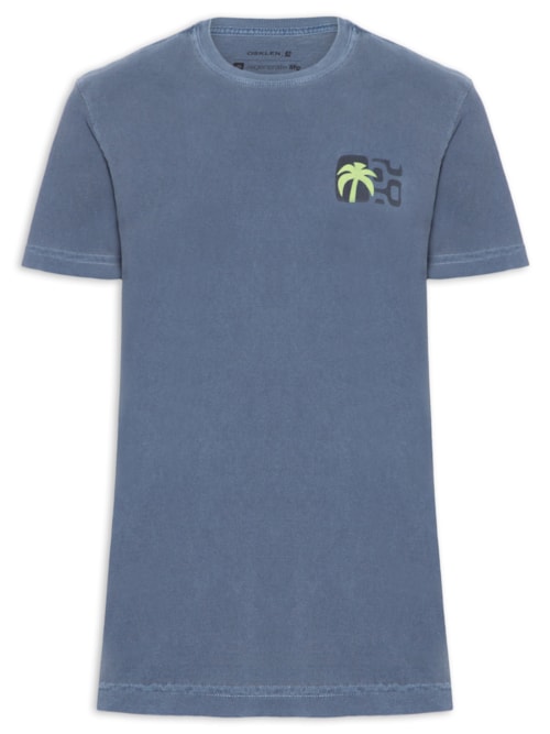 Camiseta Masculina Stone Seaside View – Azul