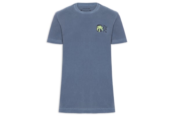 Camiseta Masculina Stone Seaside View - Azul