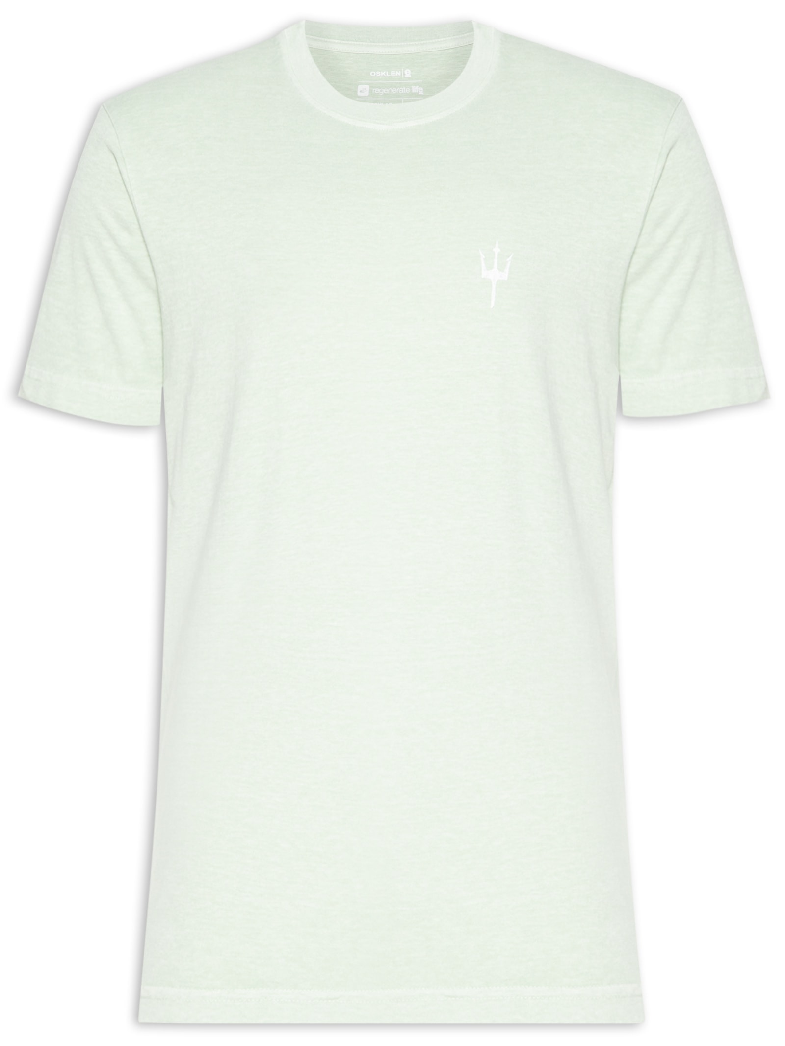 Camiseta Masculina Stone Stamp Manga Curta Verde Osklen