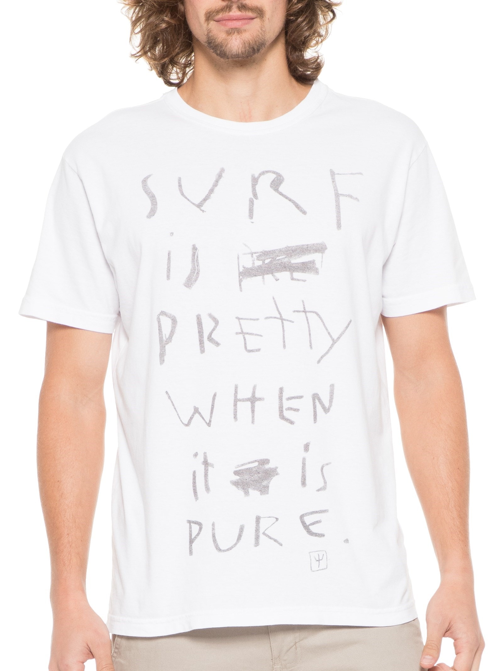Camiseta Masculina Stone Surf Is Pretty Branco Osklen