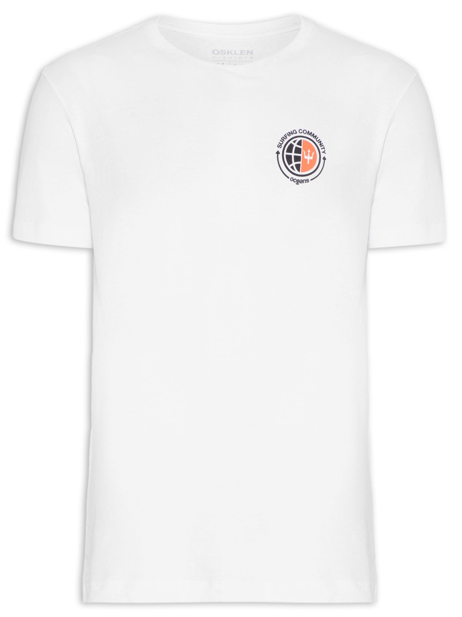 Camiseta Masculina Stone Surfing Community Branco Osklen