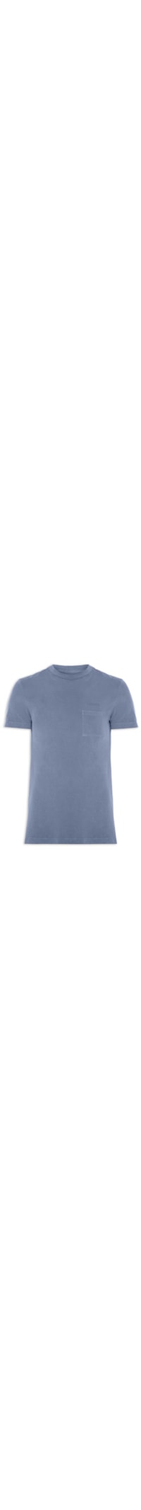 Camiseta Masculina Stone Tingimento Eco - Azul