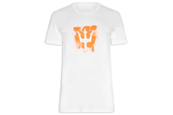 Camiseta Masculina Stone Tridente Brush - Branco
