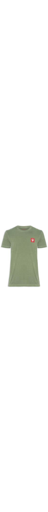 Camiseta Masculina Stone Tridente Clássico - Verde