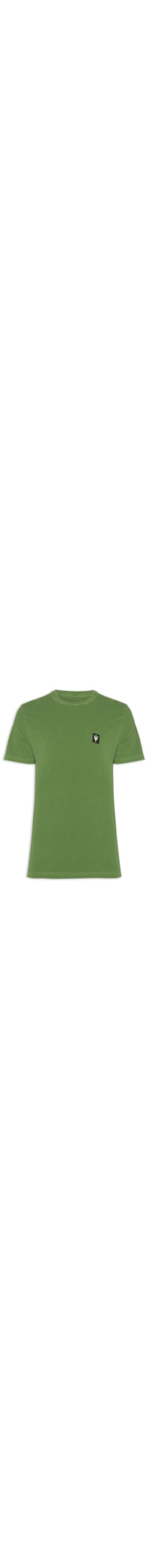 Camiseta Masculina Stone Tridente Mini Manga Curta - Verde