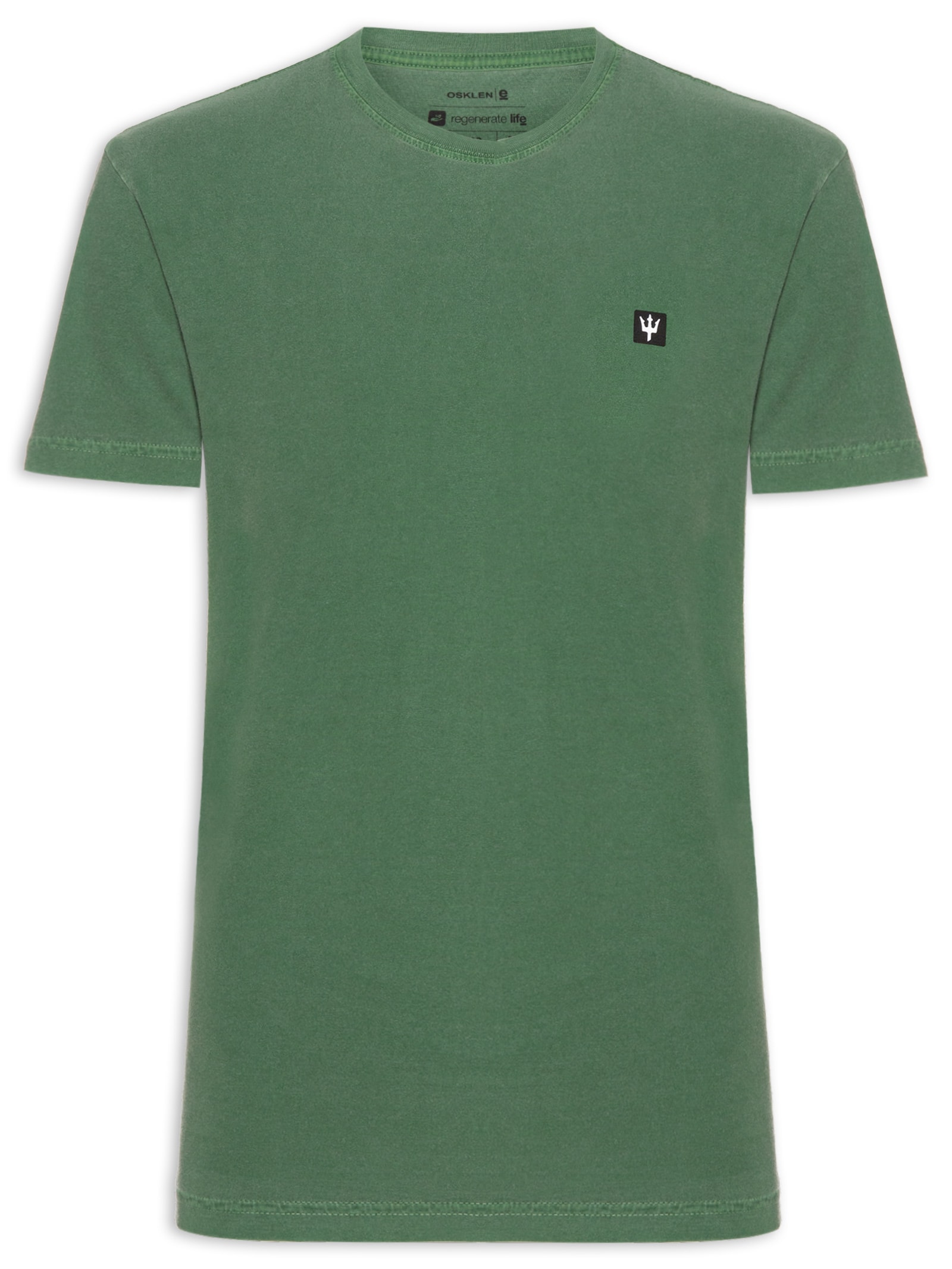 Camiseta Masculina Stone Tridente Mini Verde Osklen