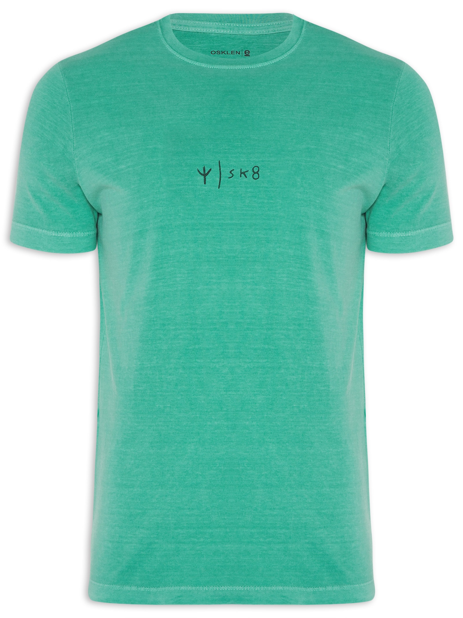 Camiseta Masculina Stone Tridente Sk8 Verde Osklen