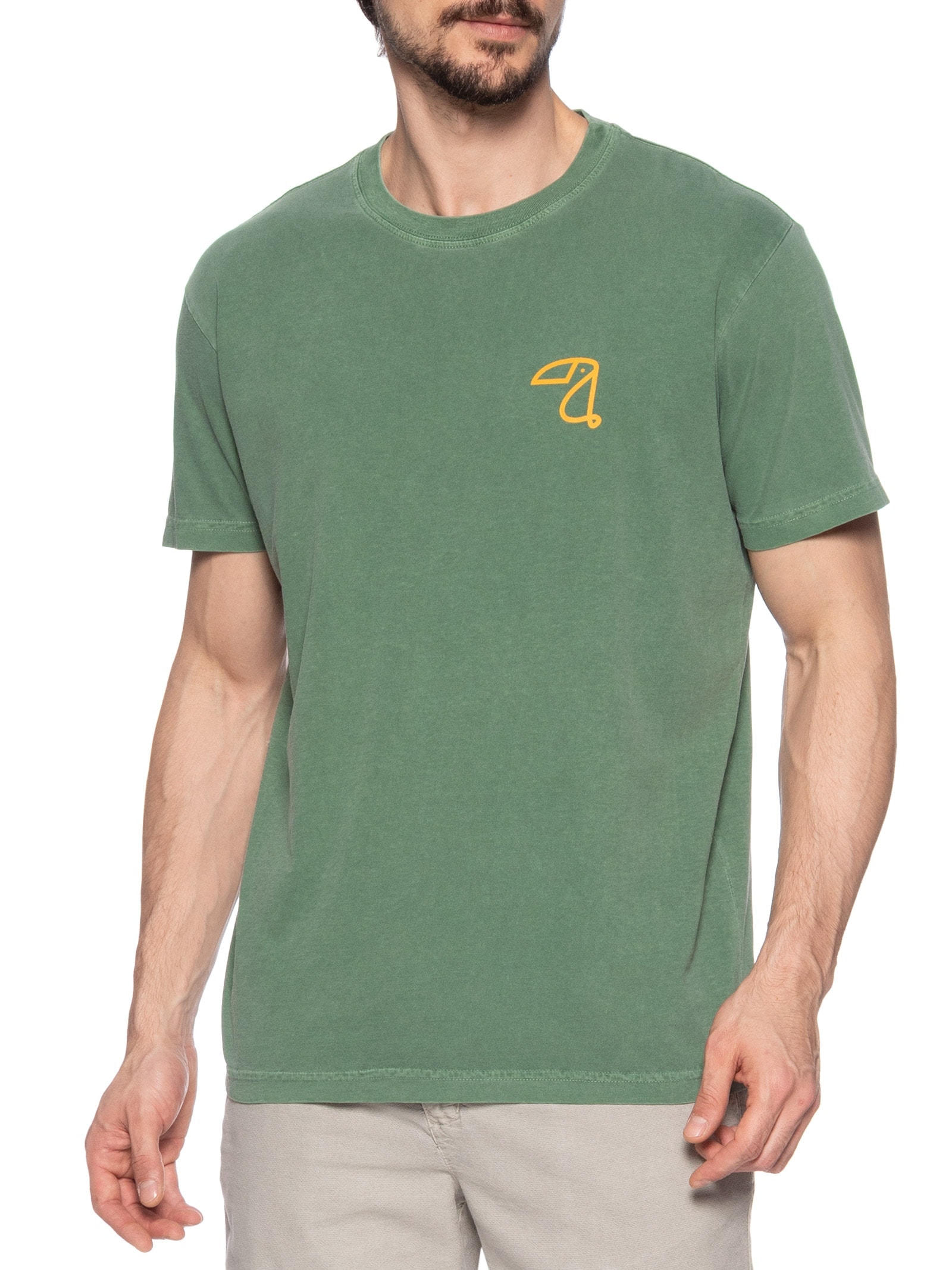 Camiseta Masculina Stone Tucano Minimal Verde Osklen