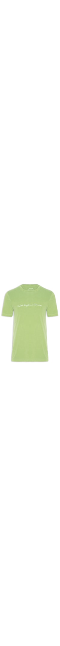 Camiseta Masculina Stone Uki Handwritten Manga Curta - Verde