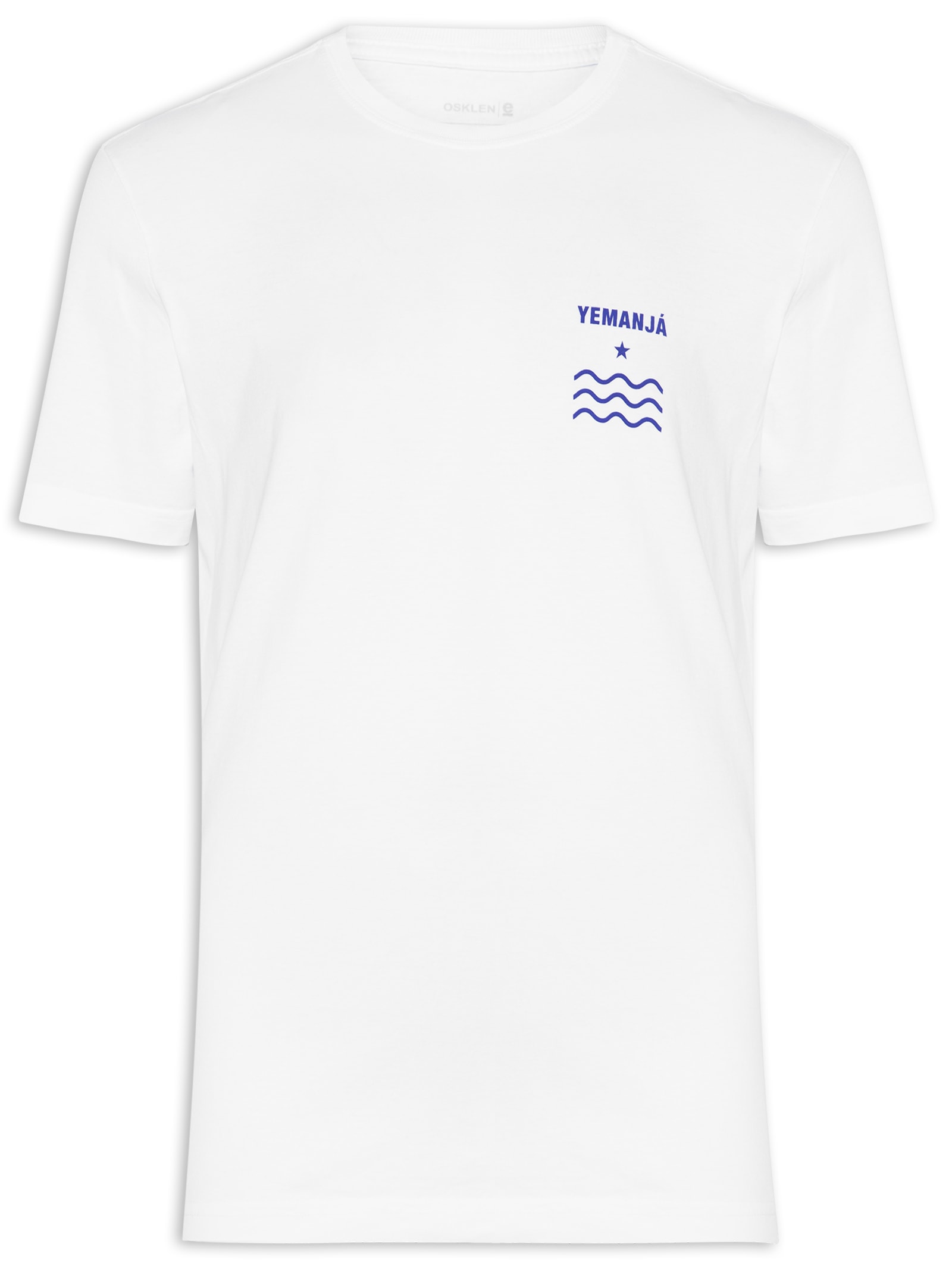 Camiseta Masculina Stone Yemanja Manga Curta Branco Osklen