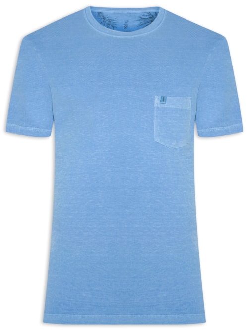 Camiseta Masculina Stoned Bolso – Azul