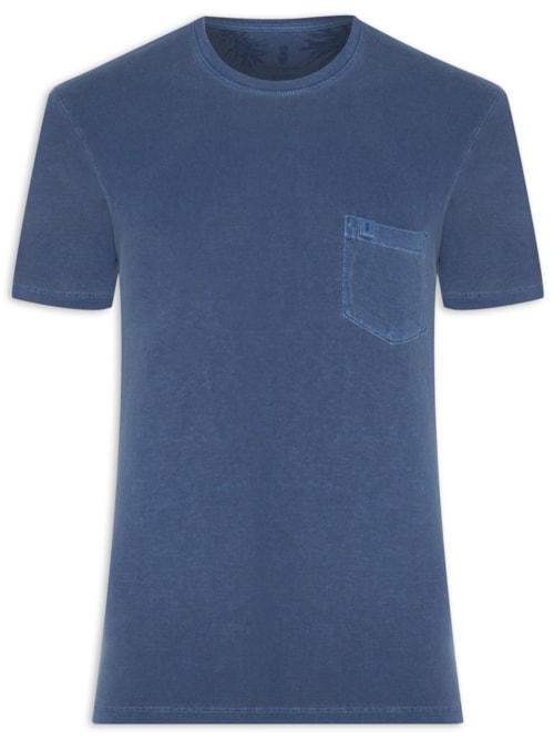 Camiseta Masculina Stoned Bolso – Azul