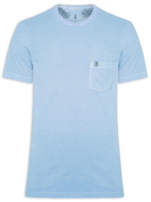 Camiseta Masculina Stoned Bolso – Azul