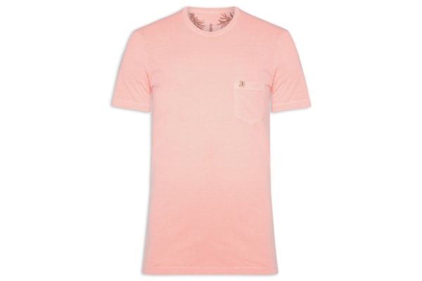 Camiseta Masculina Stoned Bolso - Laranja