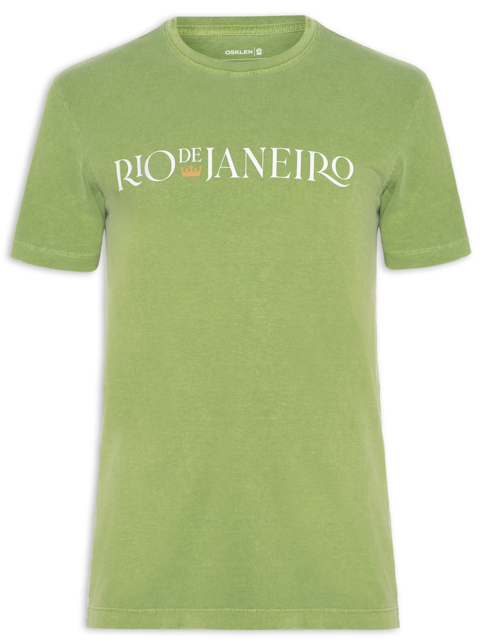 Camiseta Masculina Store Rio Serifado Verde Osklen