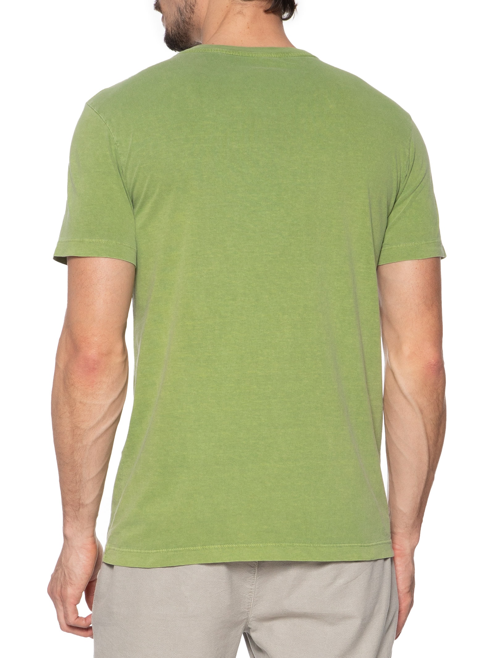 Camiseta Masculina Store Rio Serifado Verde Osklen