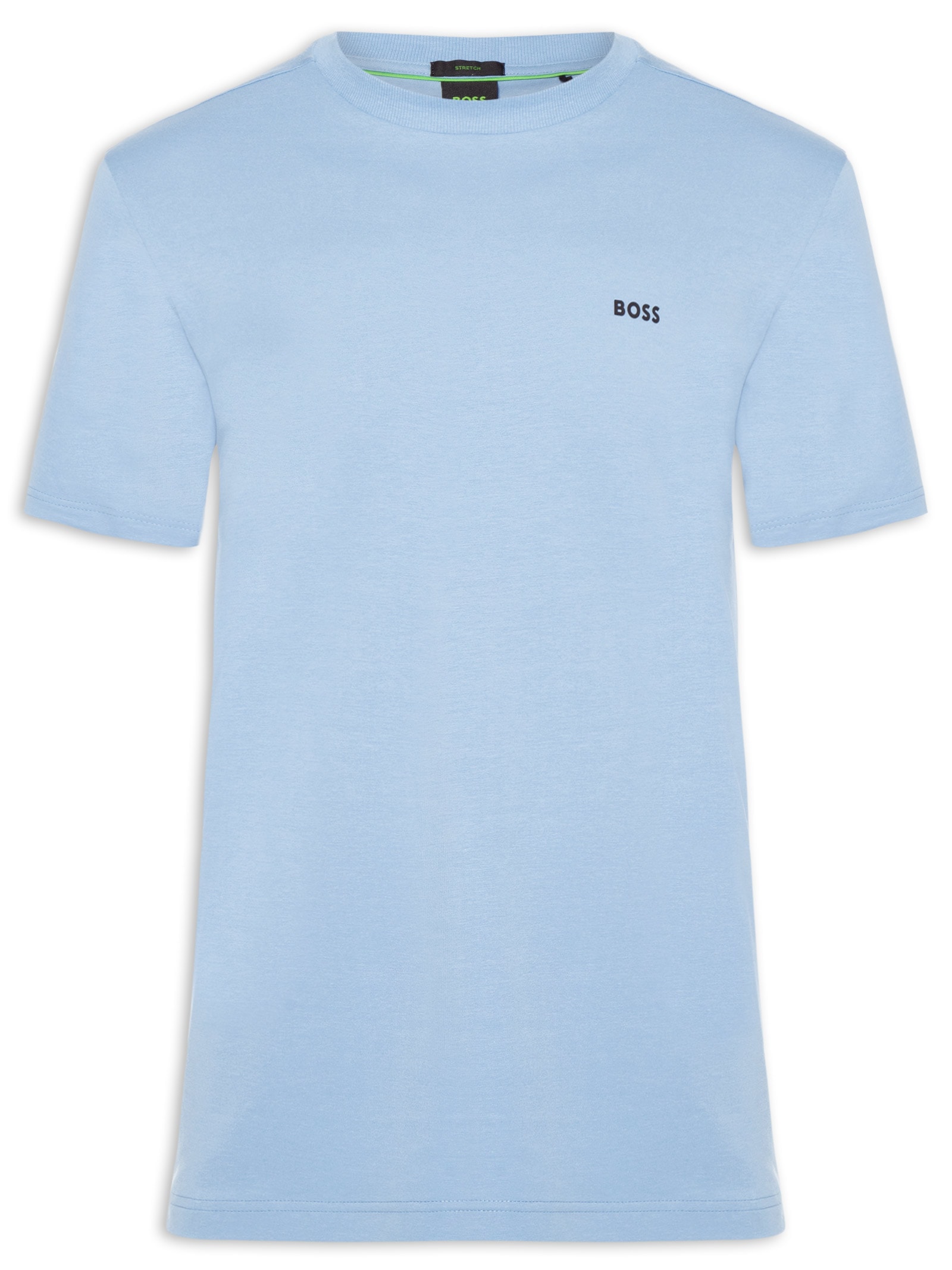 Camiseta Masculina Stretch Cotton Crew Neck Tee Azul Boss