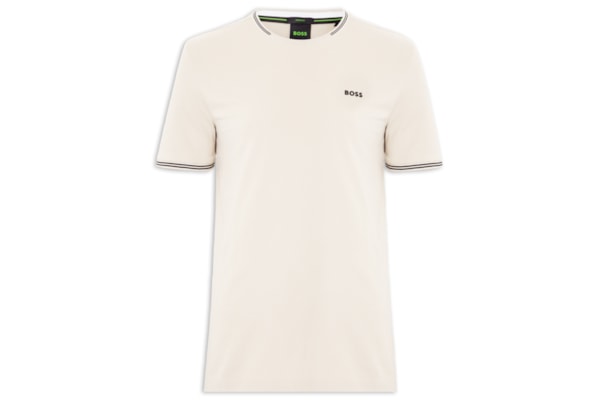 Camiseta Masculina Stretch Cotton Stripes Taul – Bege