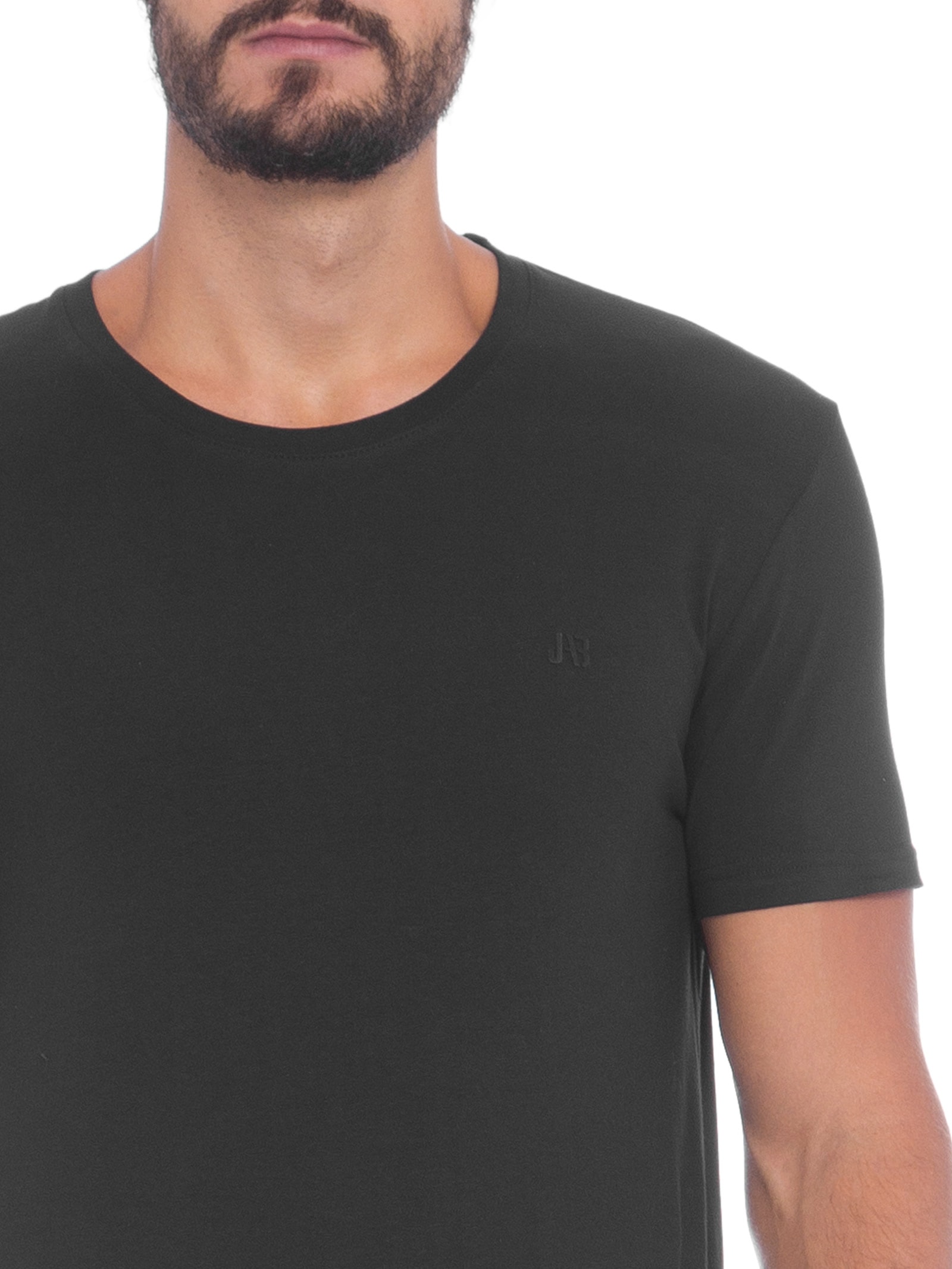 Camiseta Masculina Stretch Preto Jab