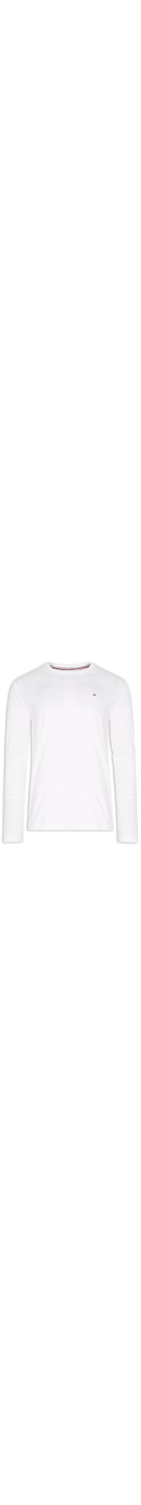 Camiseta Masculina Stretch Slim Fit Long Sleeve - Branco