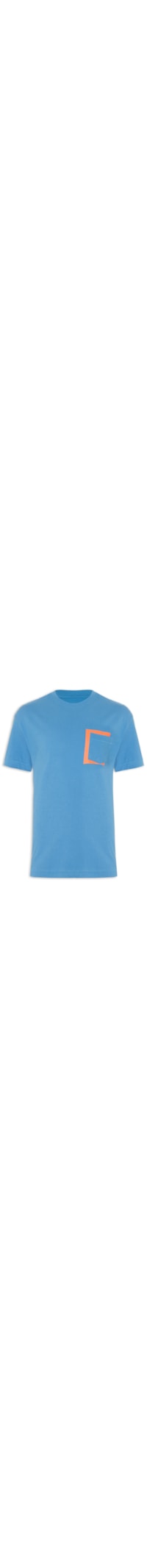 Camiseta Masculina Strong Pocket Color - Azul