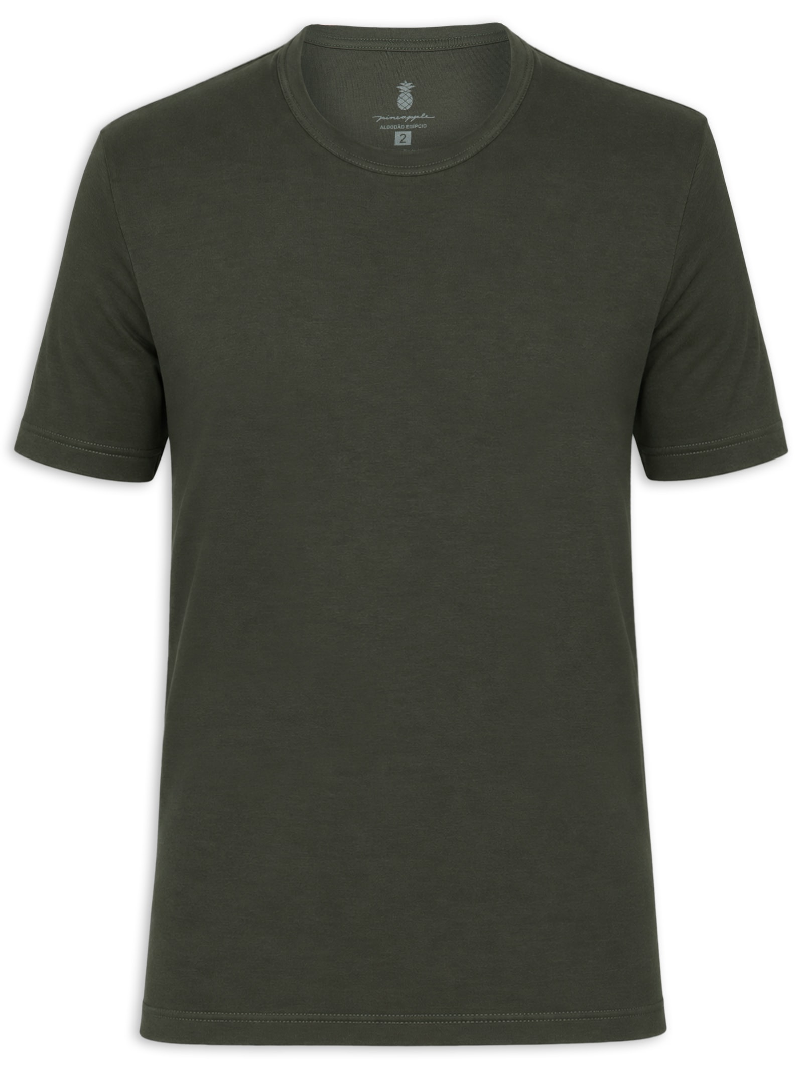 Camiseta Masculina Suedine Egípcio Verde Pineapple