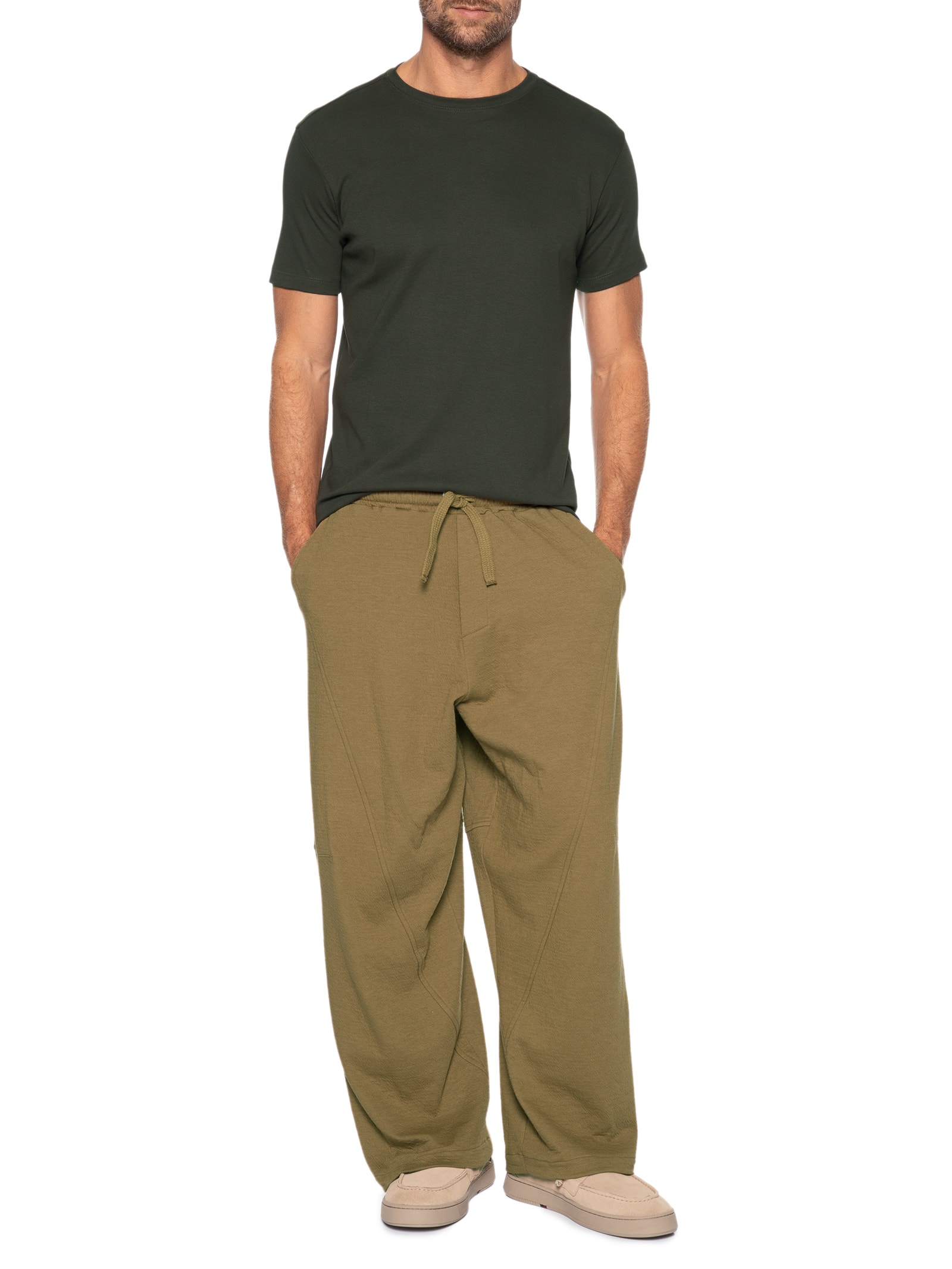 Camiseta Masculina Suedine Egípcio Verde Pineapple