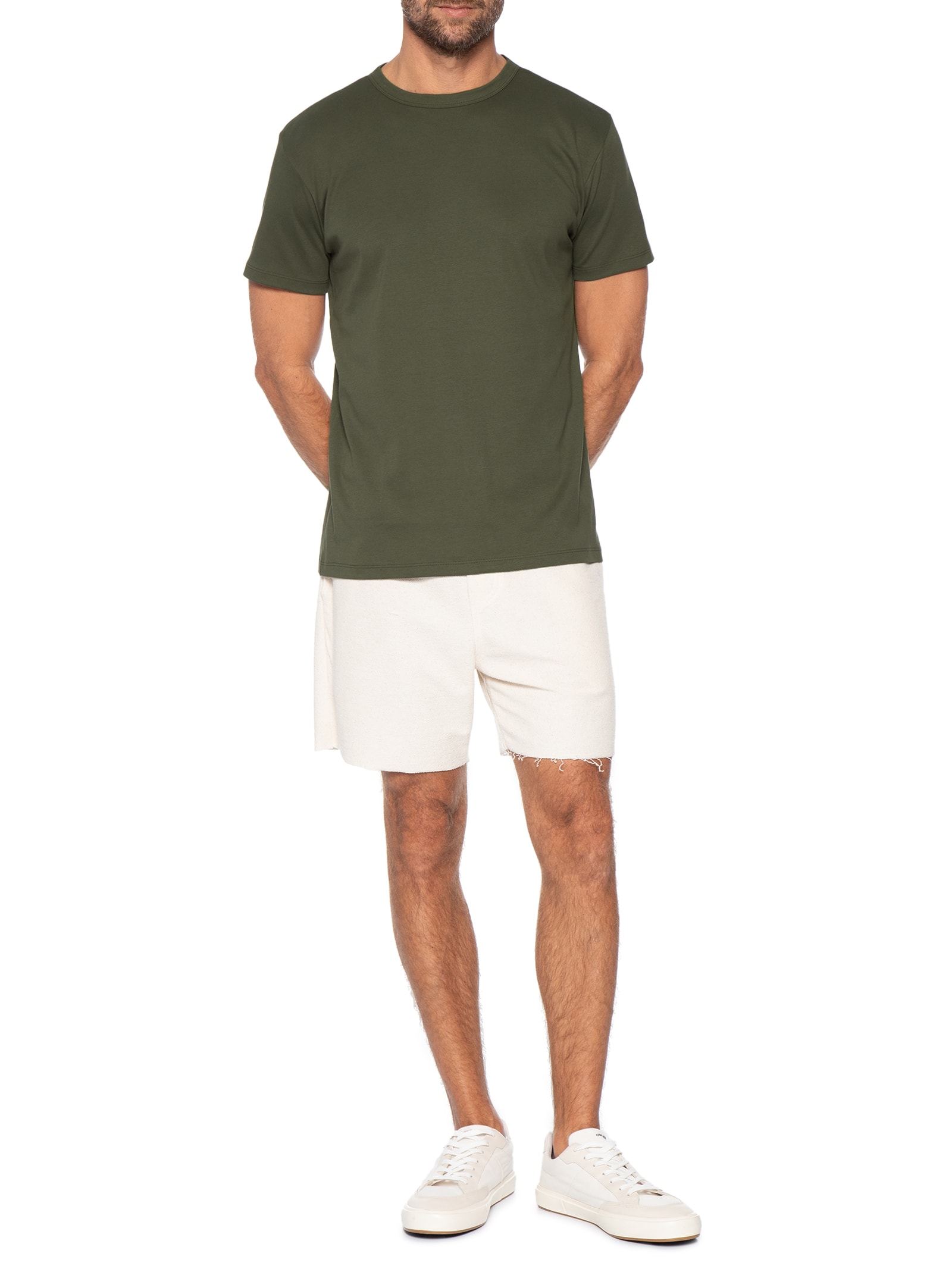 Camiseta Masculina Suedine Pima Classic Verde Foxton