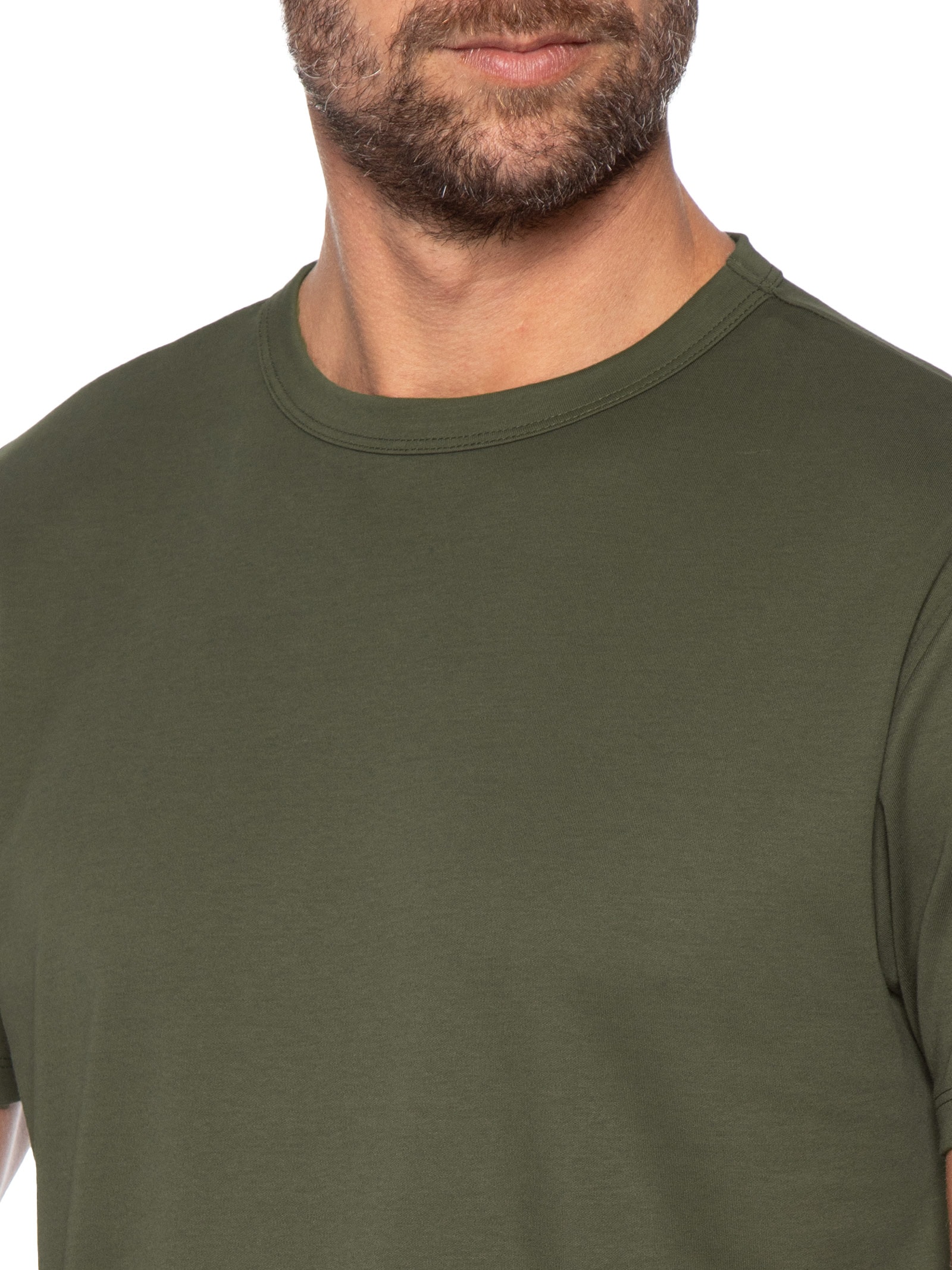 Camiseta Masculina Suedine Pima Classic Verde Foxton