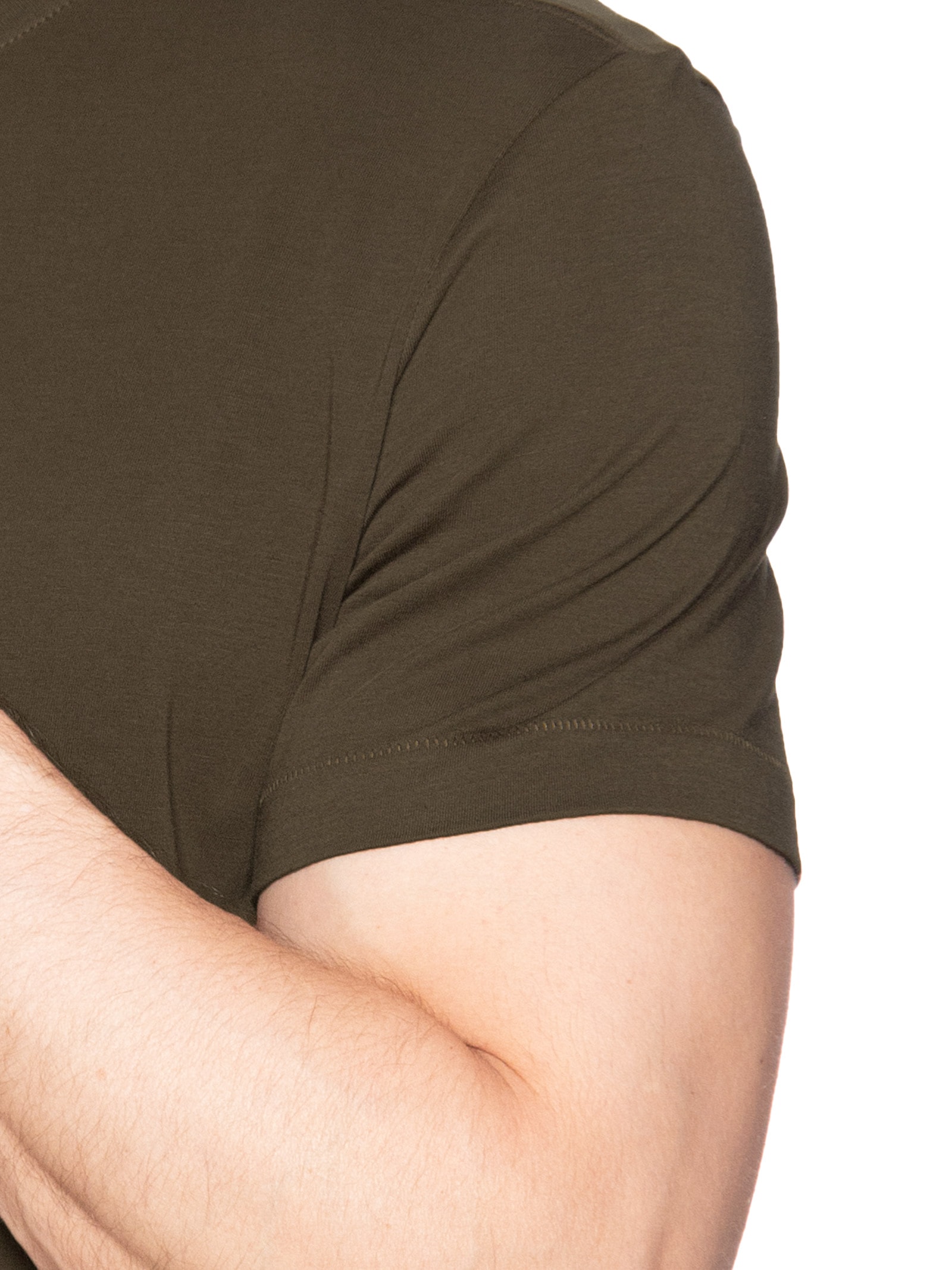 Camiseta Masculina Supersoft Color Manga Curta Marrom Osklen