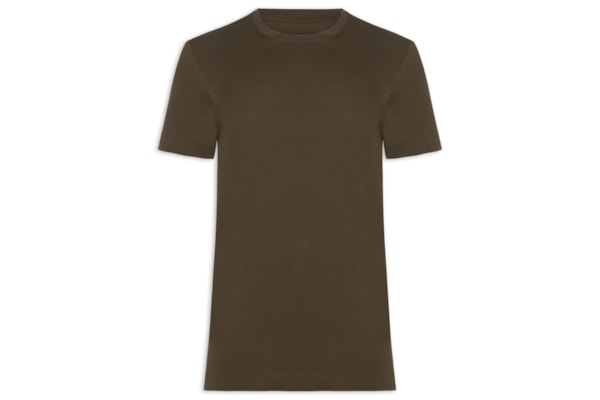 Camiseta Masculina Supersoft Color Manga Curta - Marrom