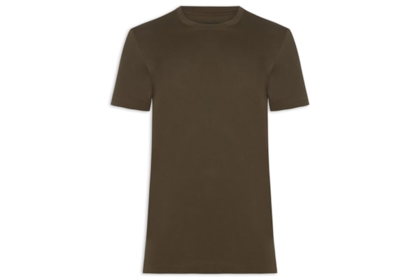 Camiseta Masculina Supersoft Color Manga Curta - Marrom