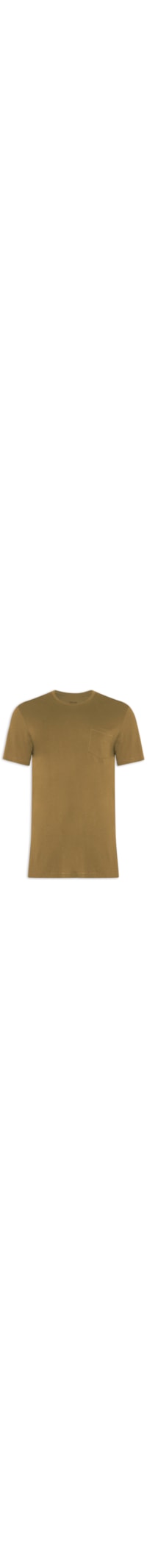 Camiseta Masculina Supersoft Pocket - Marrom