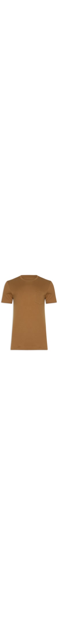 Camiseta Masculina Supersoft Pocket - Marrom