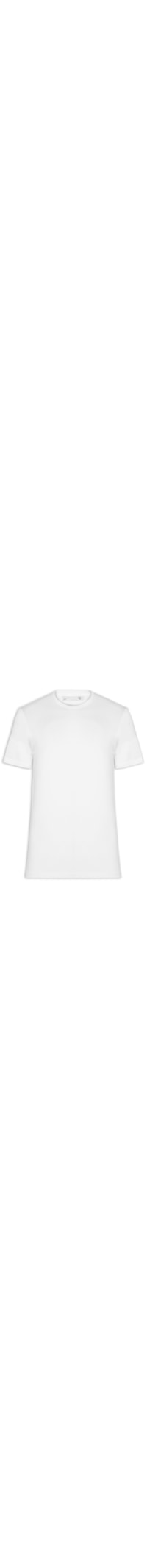 Camiseta Masculina Supima Manga Curta Gola Careca - Branco
